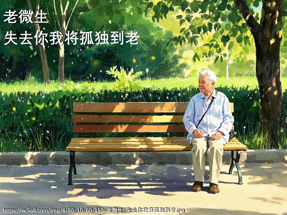 老微生失去你我将孤独到老搞笑图片